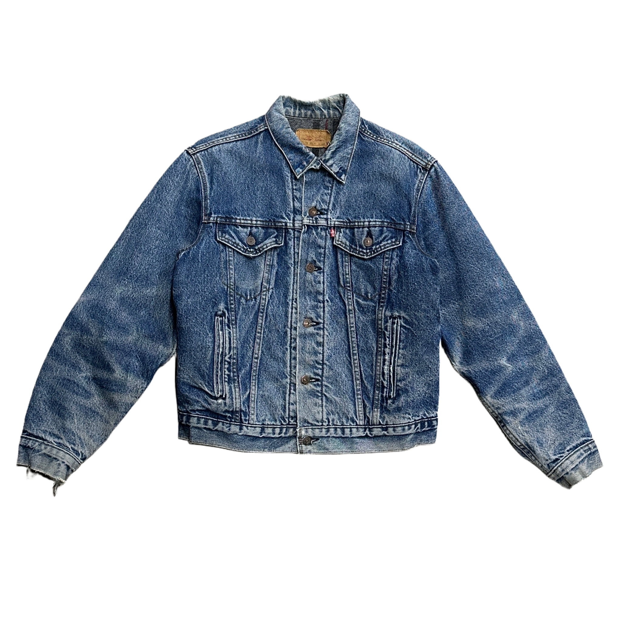 1970s Levi’s Blanket Lined Faded Denim Trucker Jacket