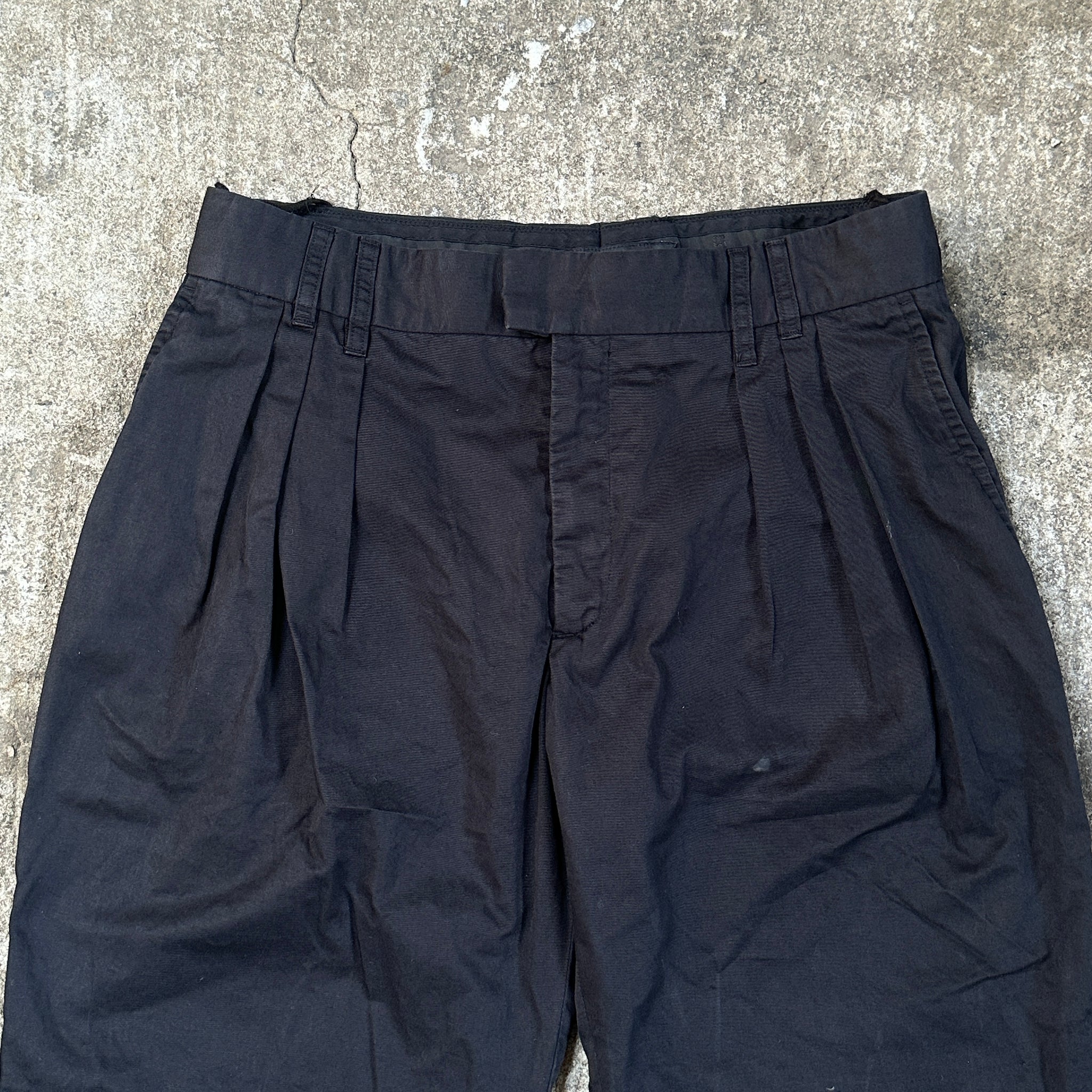 Givenchy Black Pleated Suit Shorts