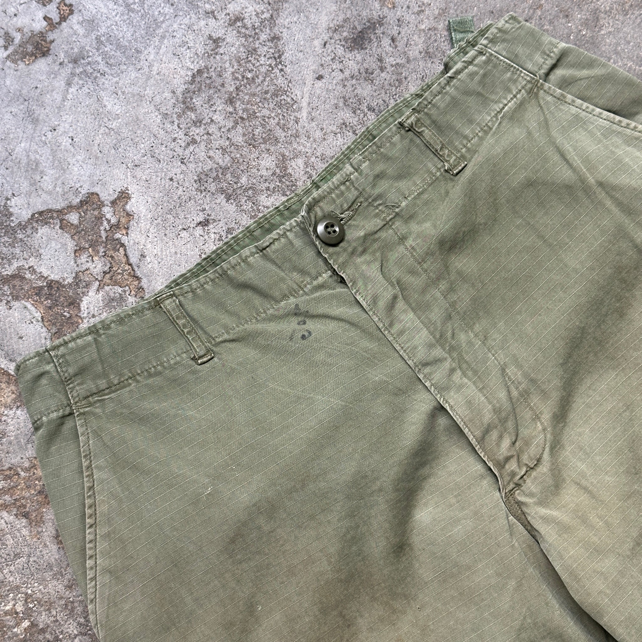 1960s U.S. Military Ripstop Jungle Cargo Pants (31"-35"/29"-33")