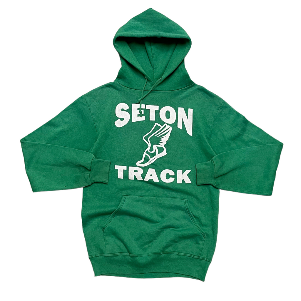 1990s "Seton Track" Kelly sudadera con capucha verde