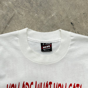 1990s 'You Are What You Eat" Single Stich Tee