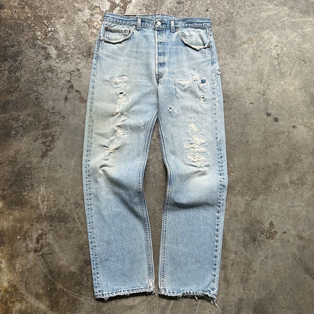 1980s Levi's 501xx Repaired Jeans (32"/34")