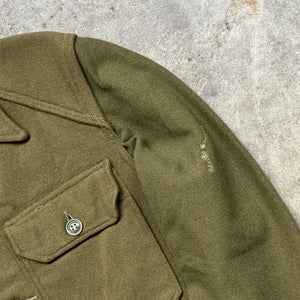 1960s U.S. Army Two Tone Wool Button Up (S)