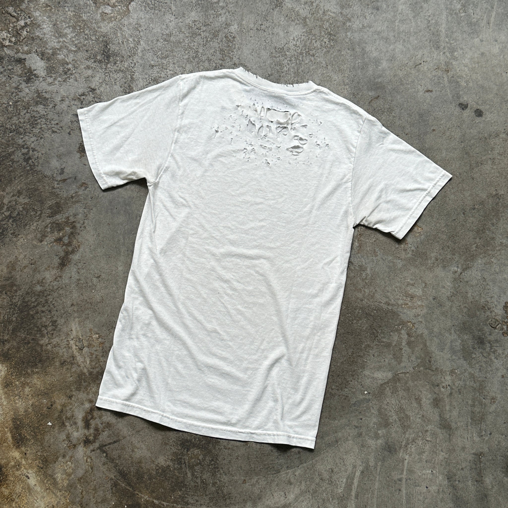 1990s Thrashed White Blank Tee (S)