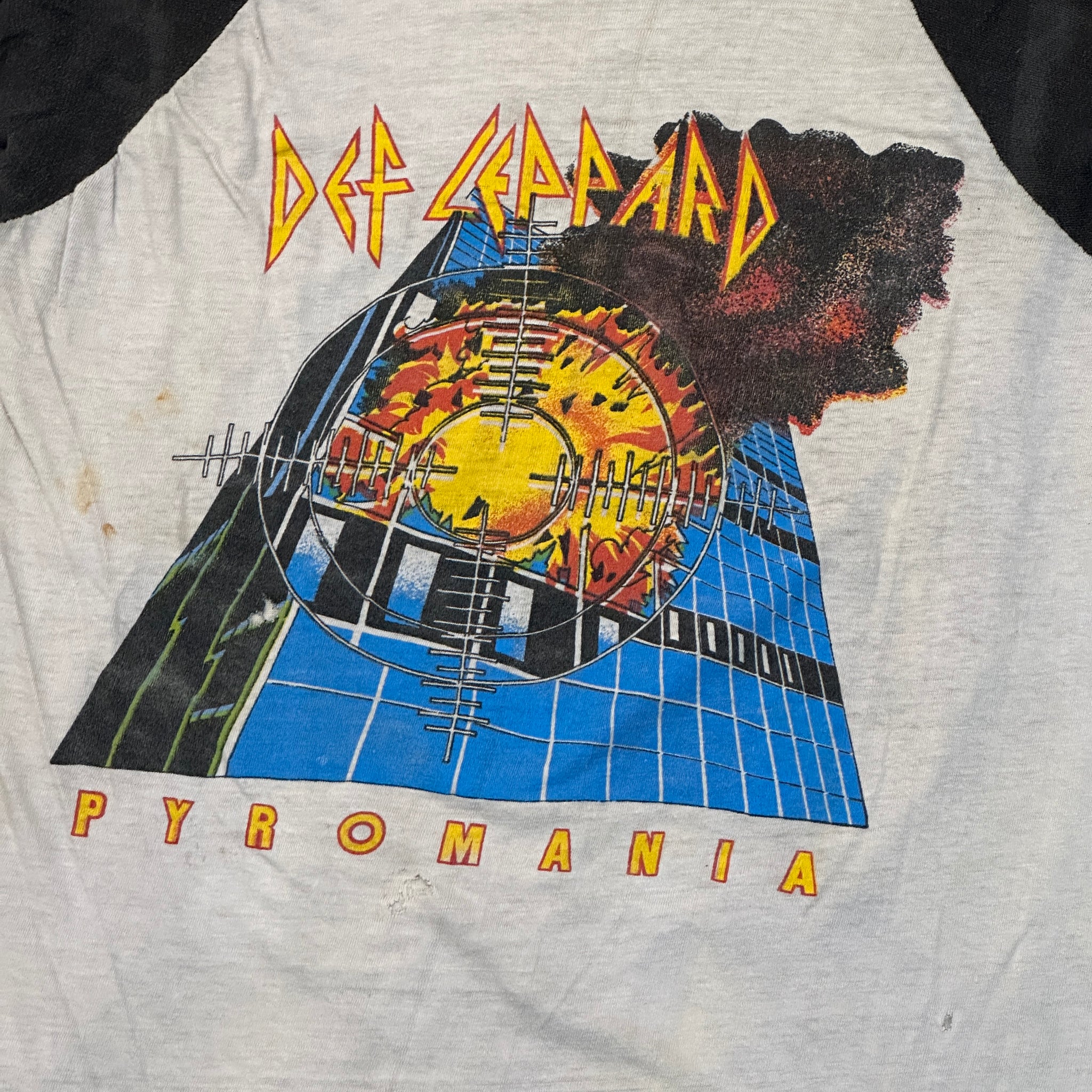 1983 Billie Squier x Def Leppard Raglan Sleeve Tour Tee