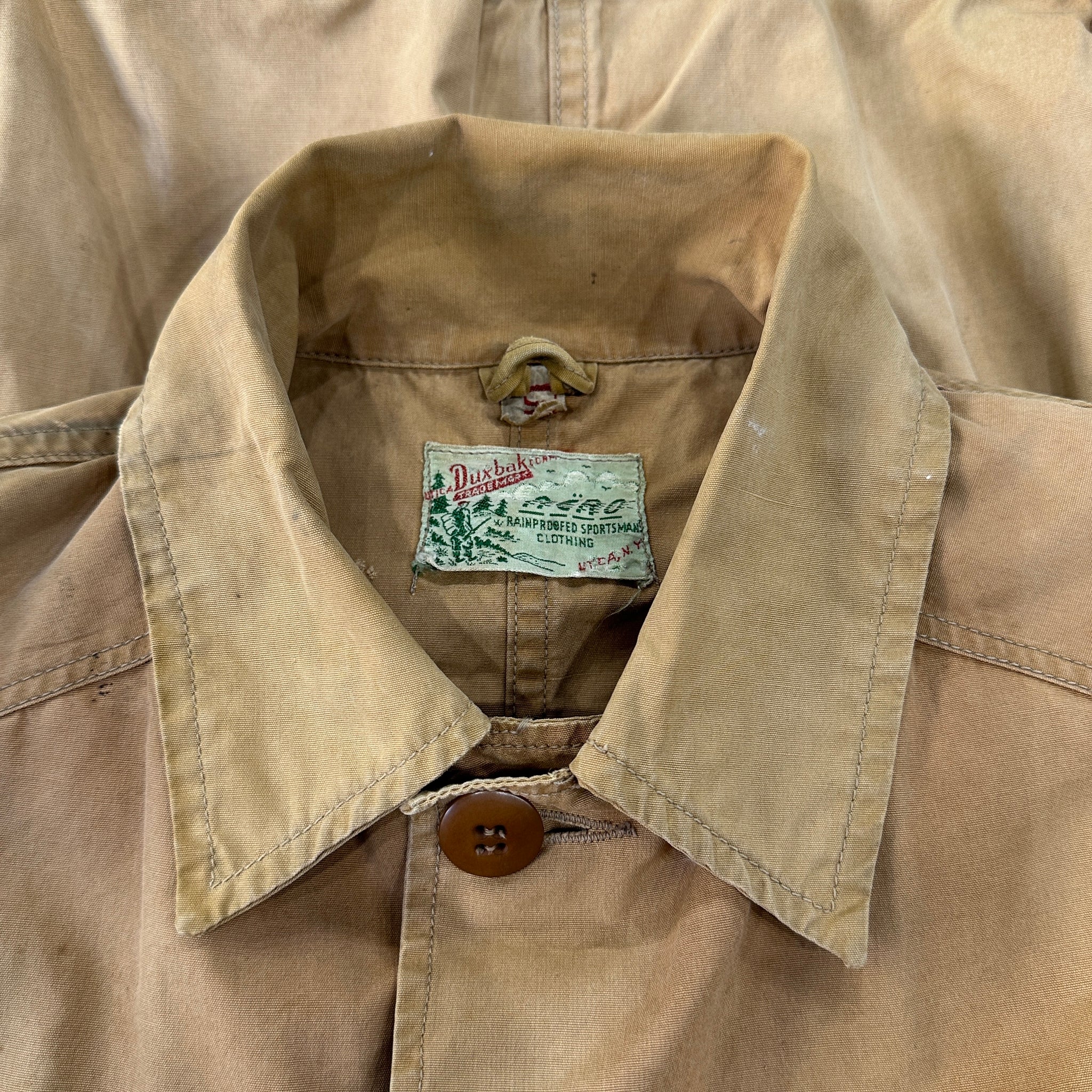 1930s Duxbak Faded Tan Hunting Jacket