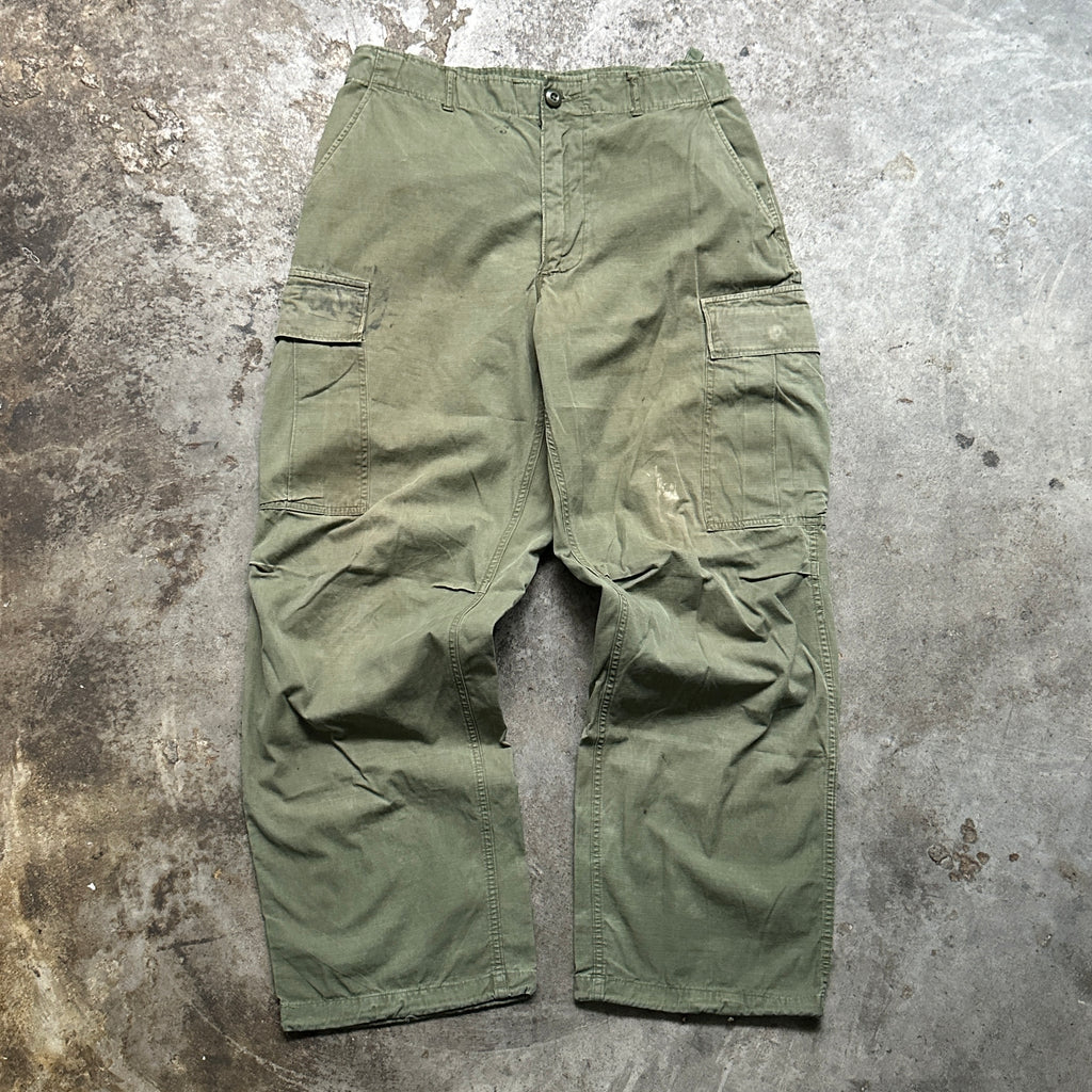 1960s U.S. Military Ripstop Jungle Cargo Pants (31"-35"/29"-33")