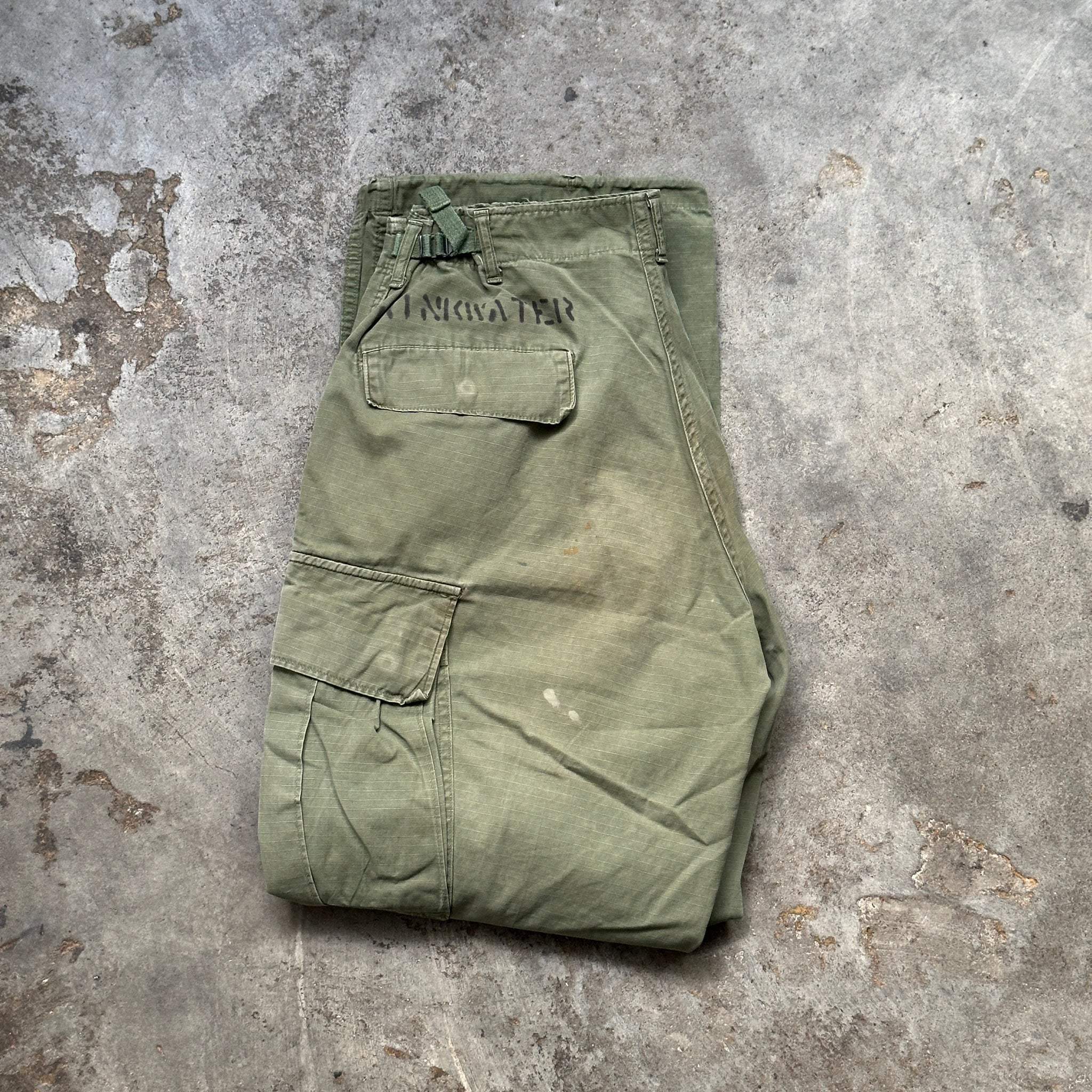 1960s U.S. Military Ripstop Jungle Cargo Pants (31"-35"/29"-33")