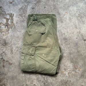 1960s U.S. Military Ripstop Jungle Cargo Pants (31"-35"/29"-33")