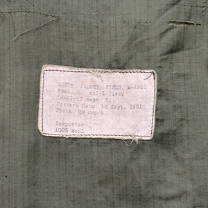 1950s U.S. Army Thrashed Liner Jacket