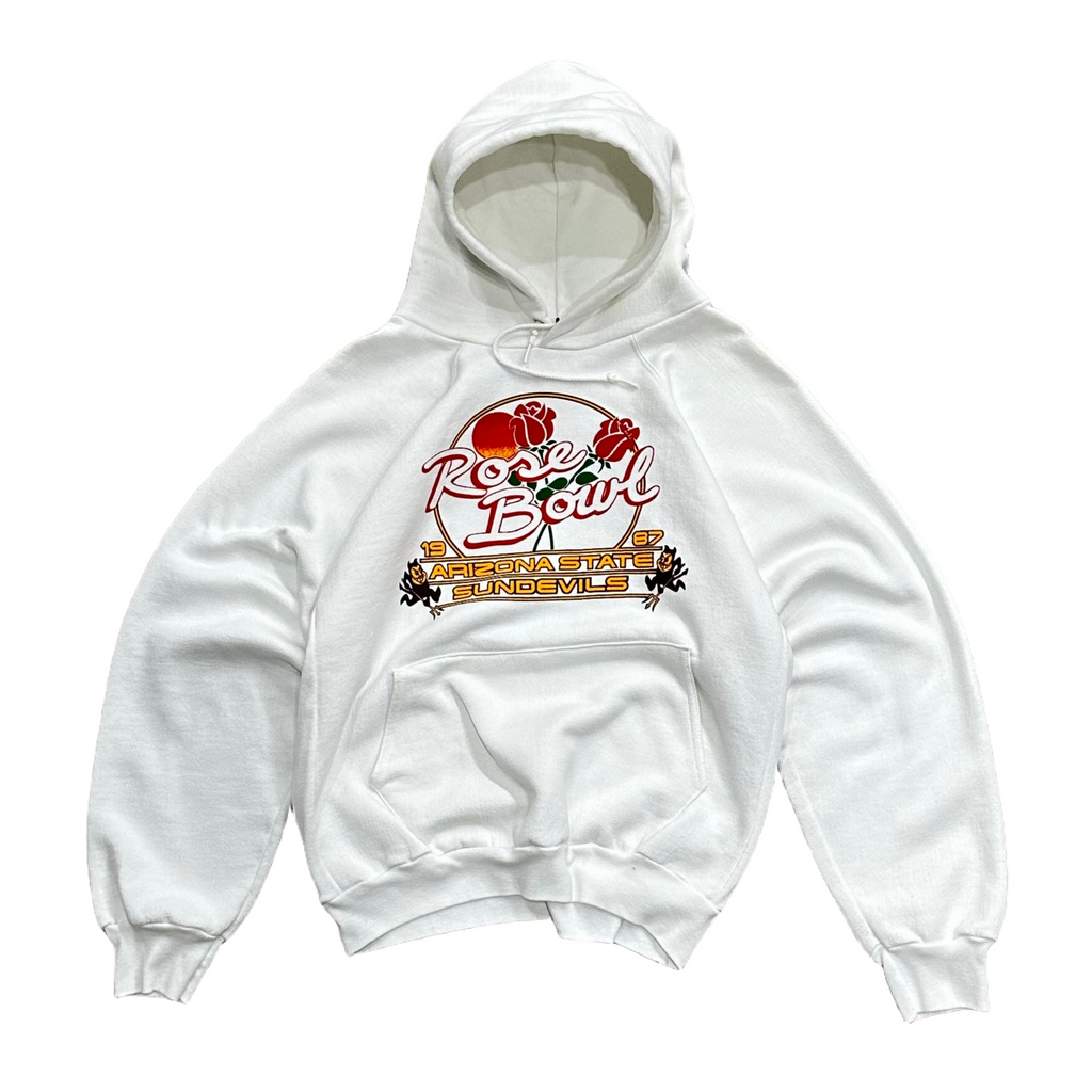 1987 Bone White "Rose Bowl" Raglan Sleeve Hoodie