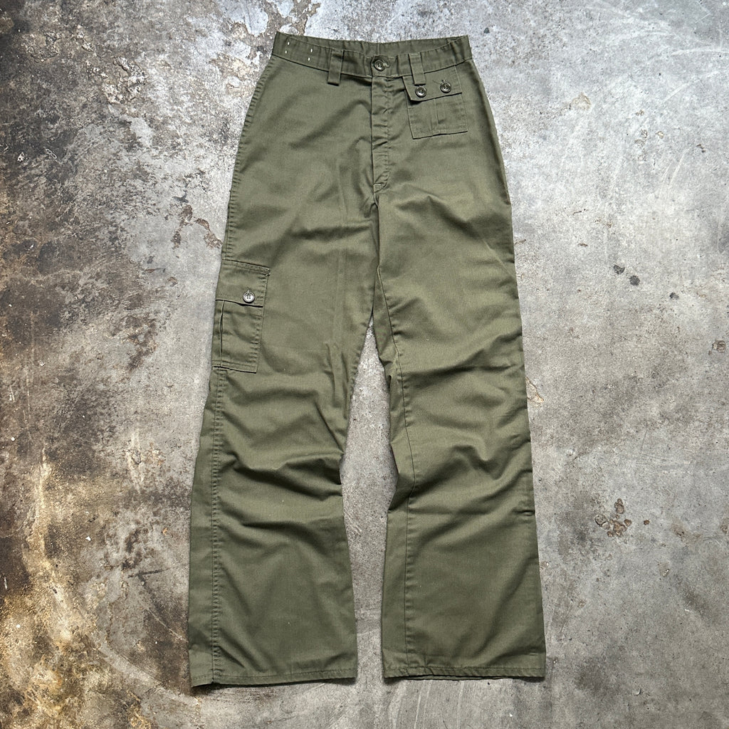 1970s U.S. Army Woman's Bootcut Fatigue Pants (27"/33")