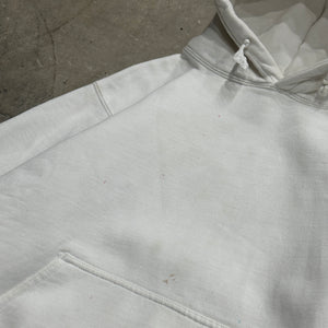 1990s Heavy Weight White Painted Blank Hoodie