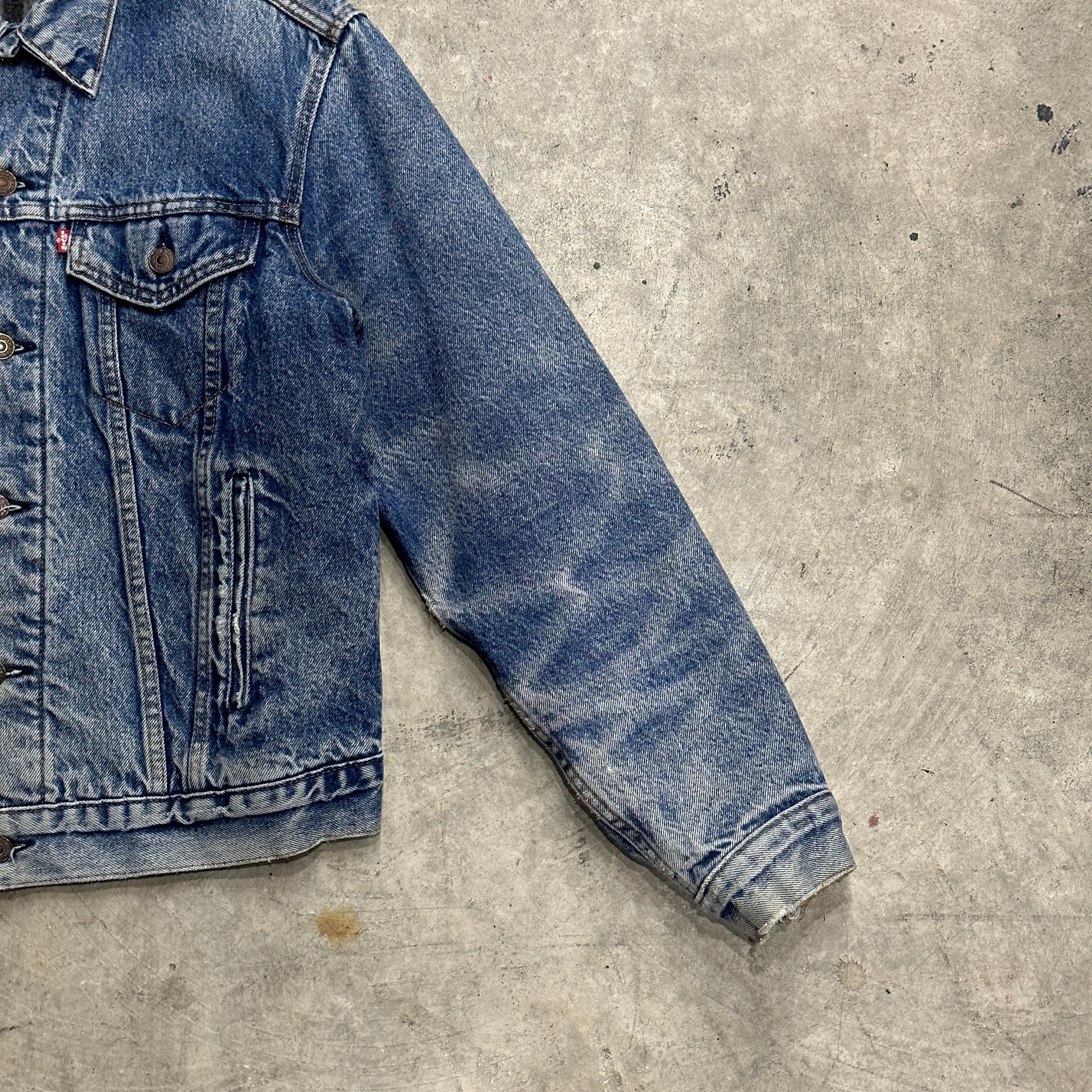 1970s Levi’s Blanket Lined Faded Denim Trucker Jacket