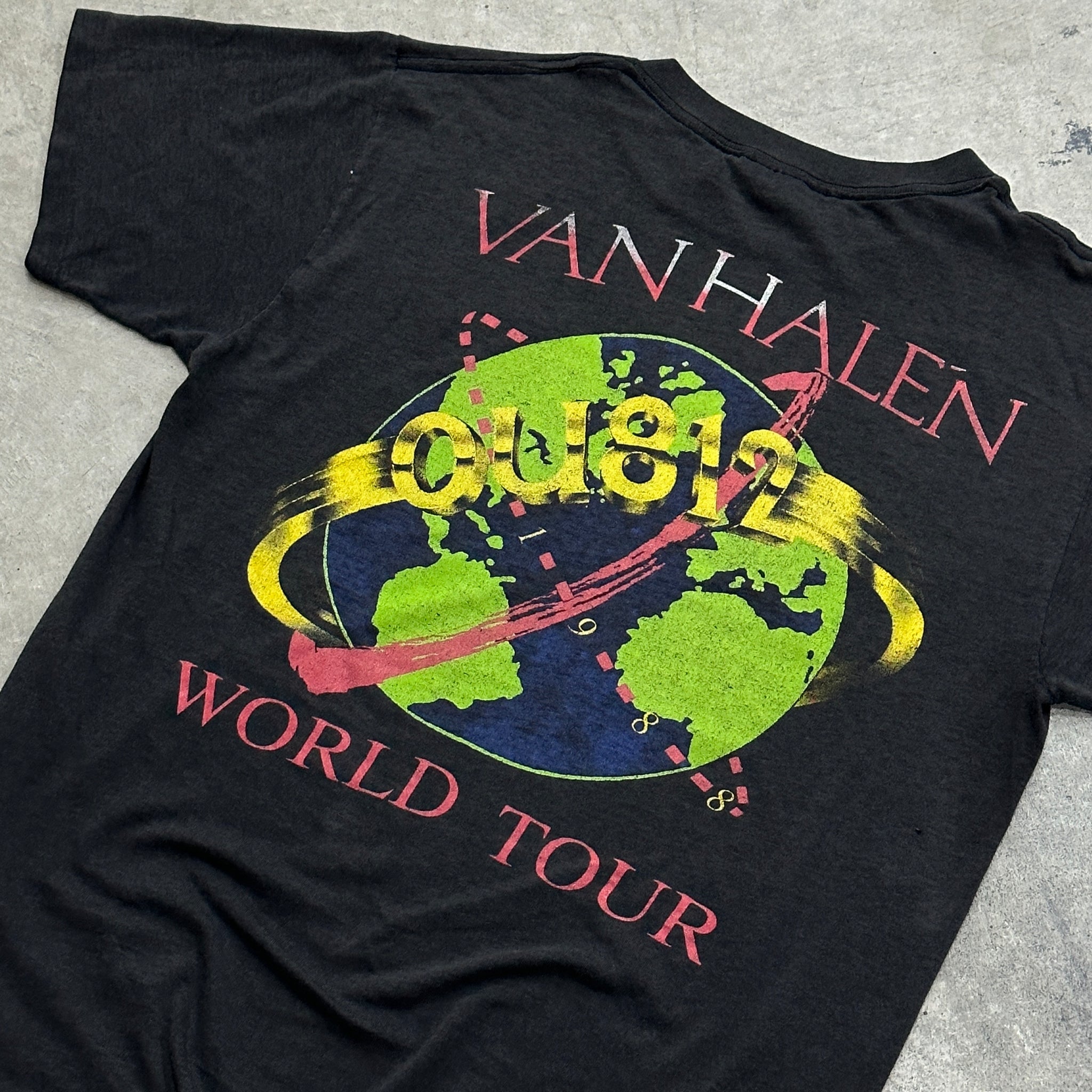 1988 "Van Halen" Faded & Distressed Tour Tee