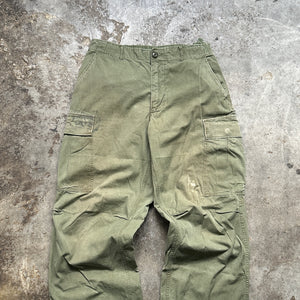 1960s U.S. Military Ripstop Jungle Cargo Pants (31"-35"/29"-33")