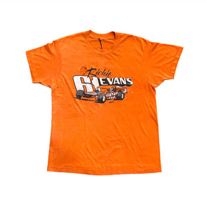 1980s Orange "Richie Evans" Distressed Single Stich Tee