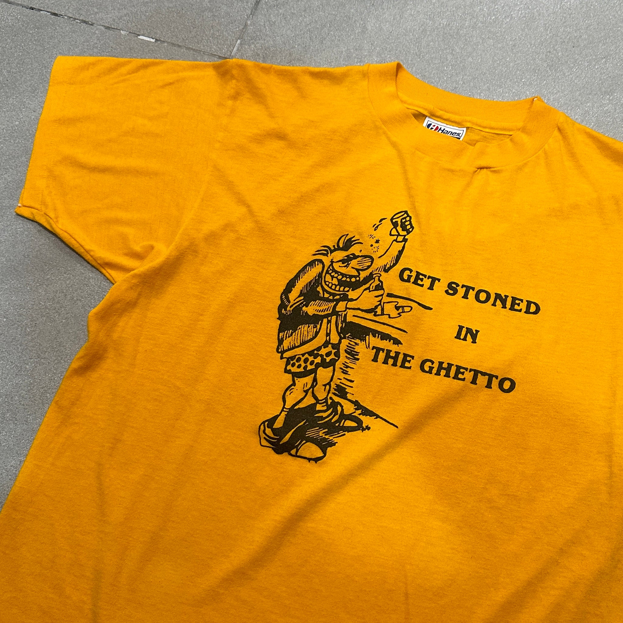 1980s “Get Stoned In The Ghetto” Single Stitch Tee