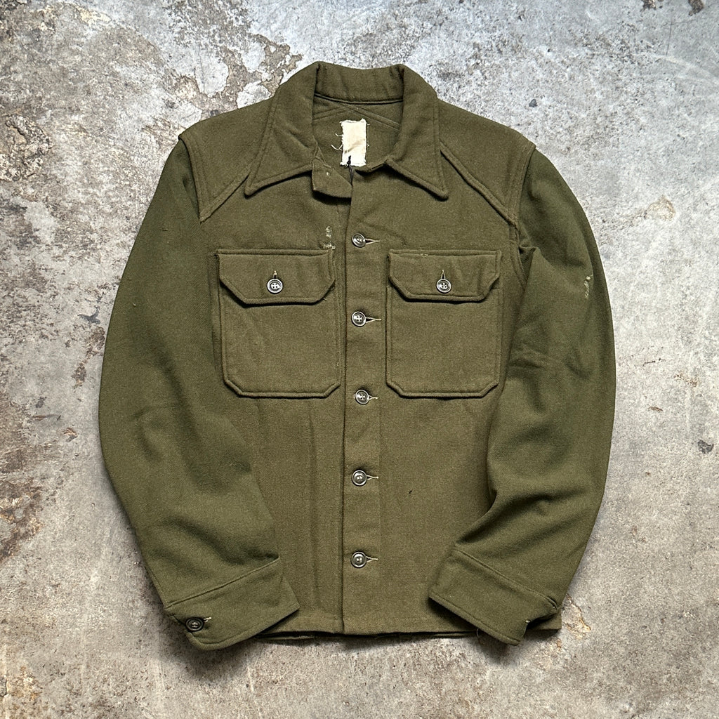 1960s U.S. Army Two Tone Wool Button Up (S)