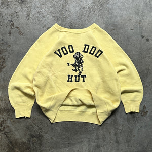 1960s "Voo Doo Hut" Raglan Sleeve Crewneck (S)