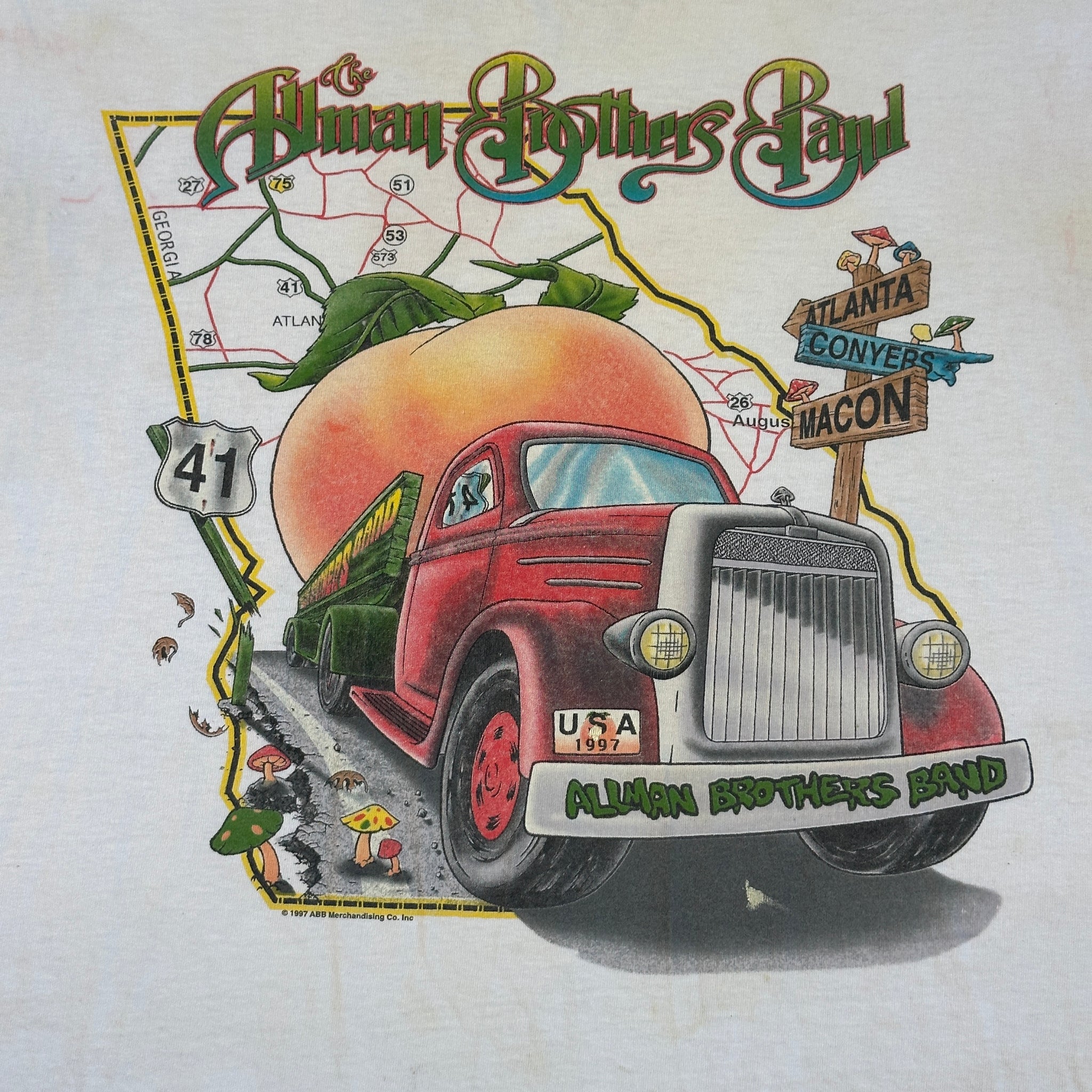 1997 Cut Off "The Allman Brothers" Summer Road Trip Tour Tee