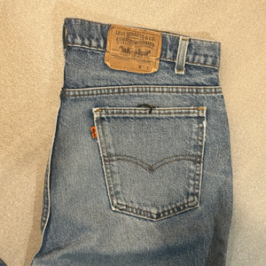 1990s Levi’s 509 Orange Tab Faded Blue Jeans