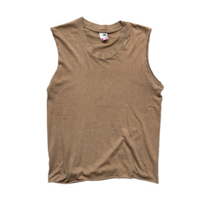 1990s Faded Brown Blank Tank (XS)