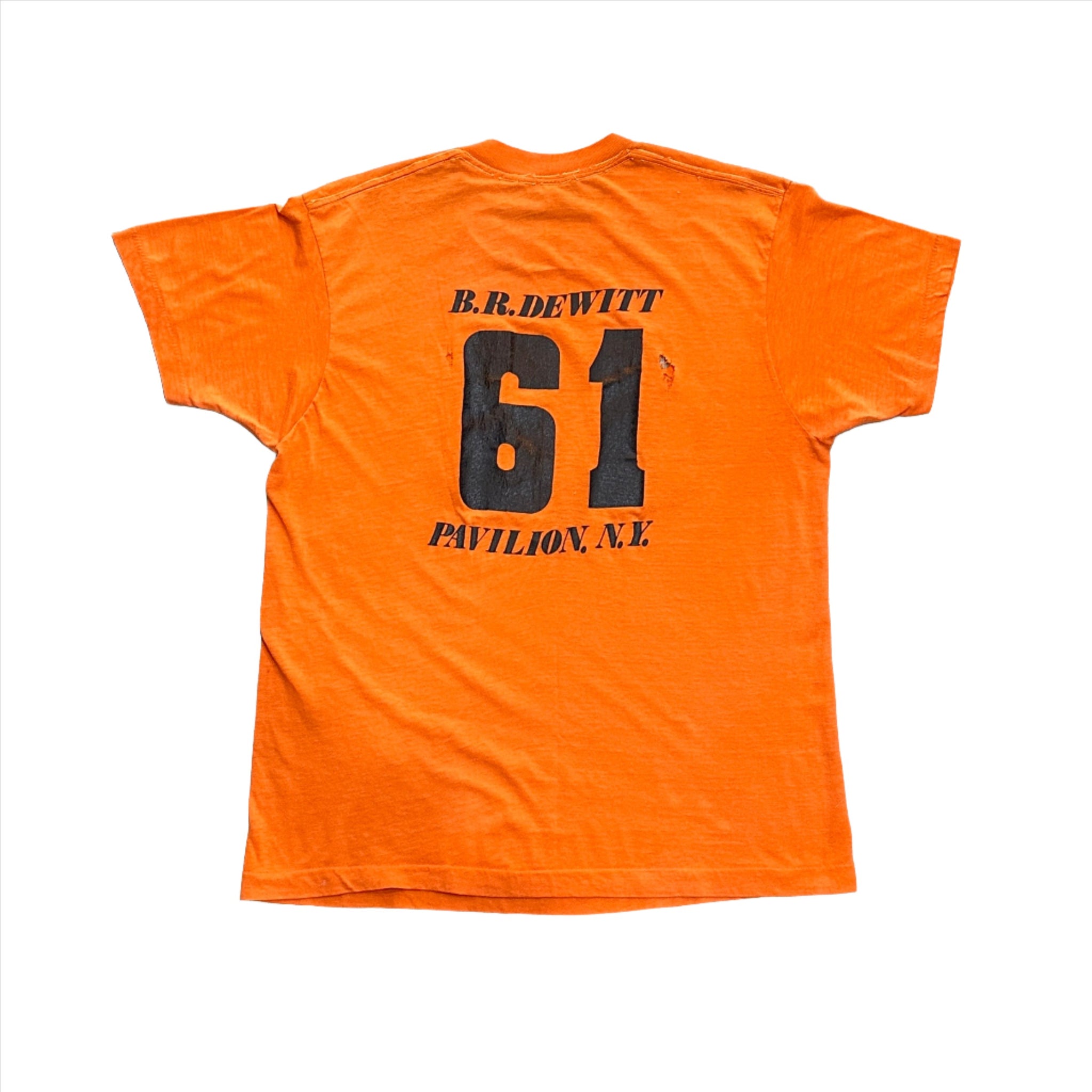 1980s Orange "Richie Evans" Distressed Single Stich Tee