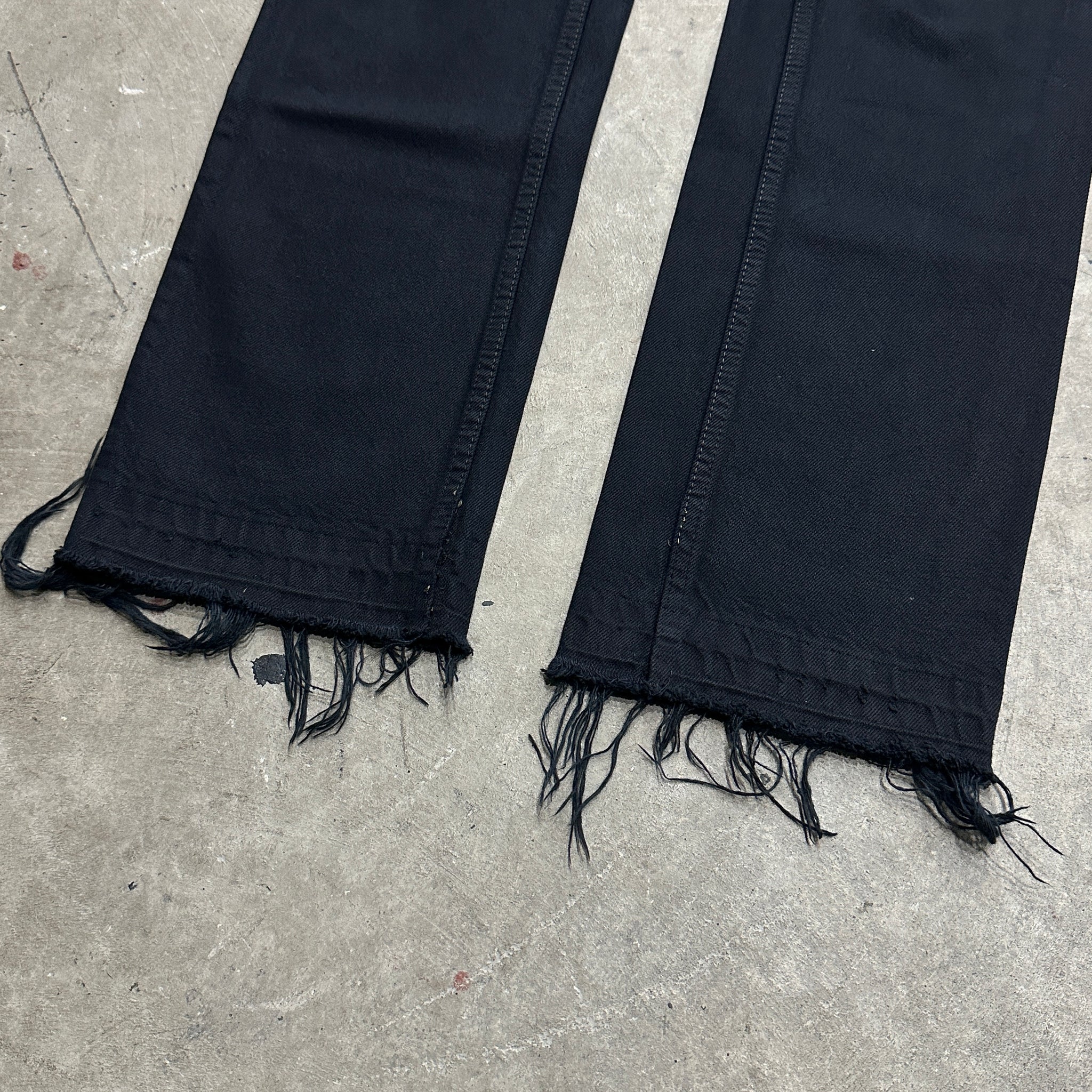 1999 Helmut Lang Overdyed Black Classic Cut Denim