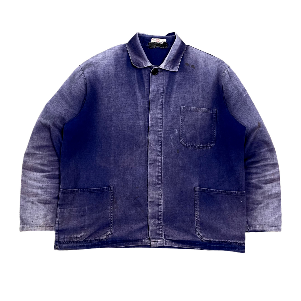 1960s Faded Blue Chinese Work Wear Jacket