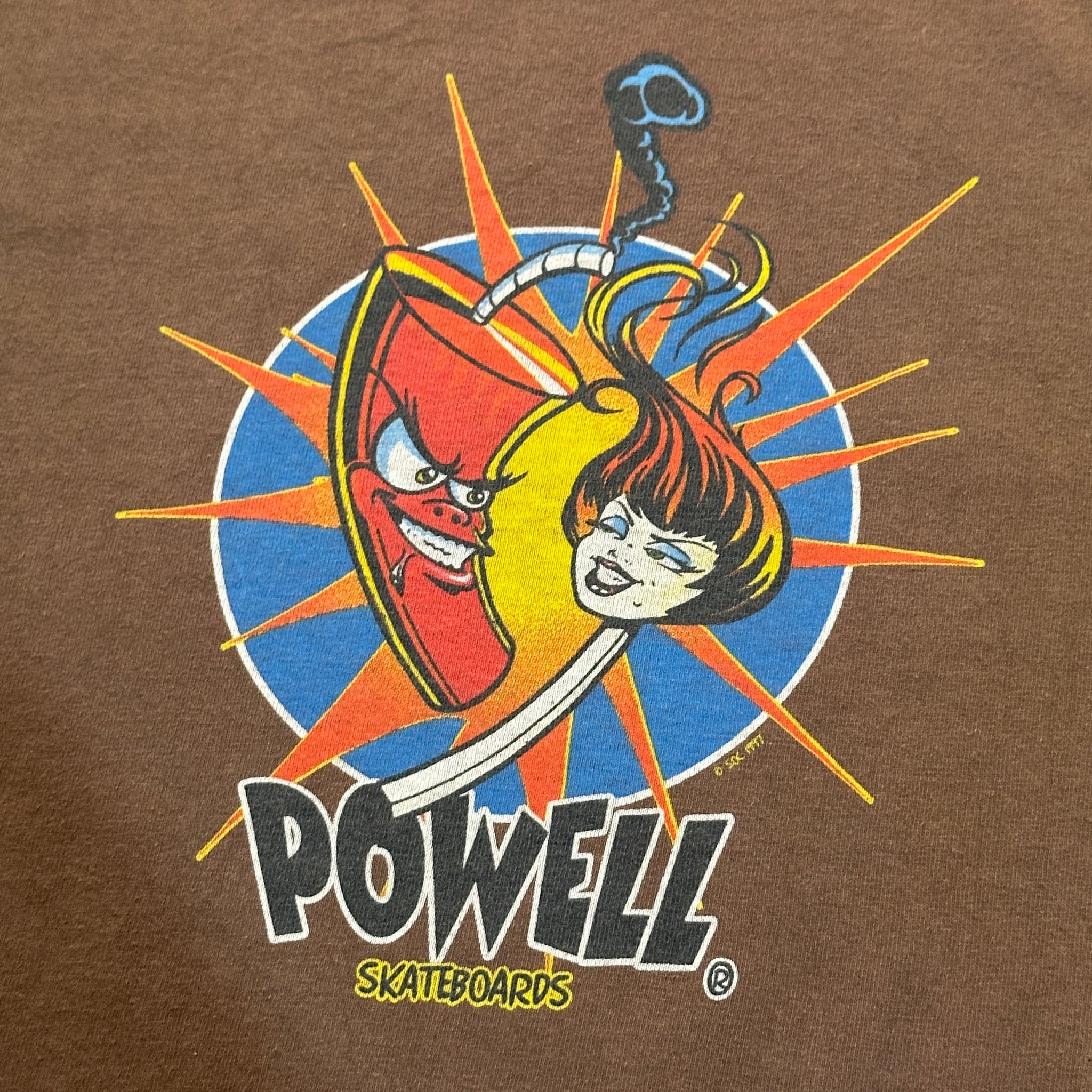 1997 Powell Peralta Skateboards Dynamite Girl Tee