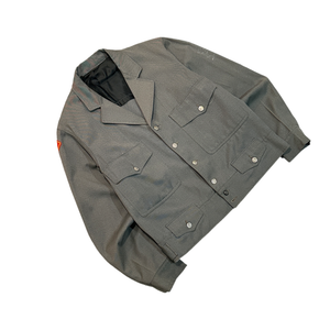 1960s Gray Whipcord Cropped & Patched Bus Driver's Jacket