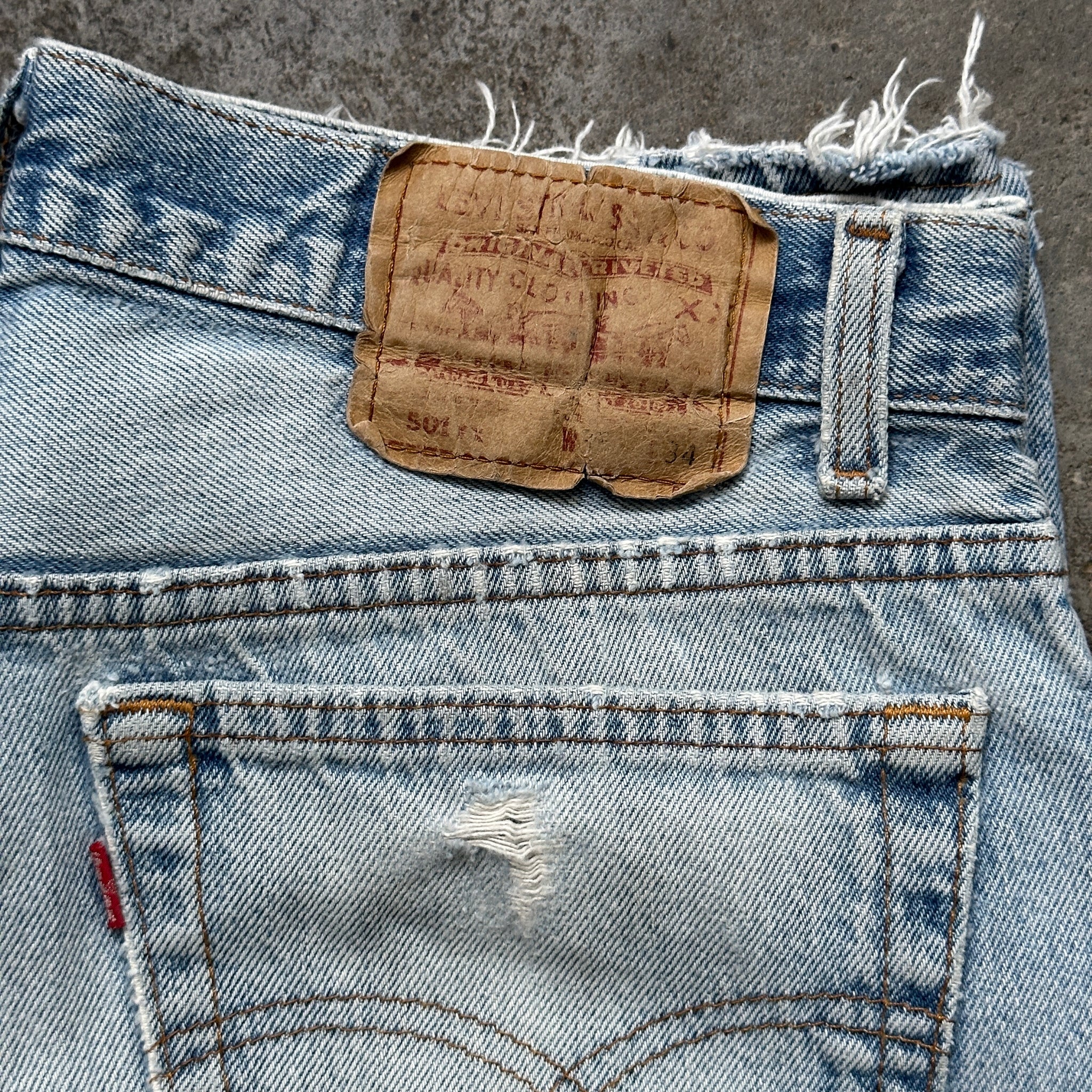 1980s Levi's 501xx Repaired Jeans (32"/34")