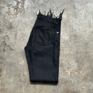 1999 Helmut Lang Over Dyed Black Classic Cut Jeans (29"/32")