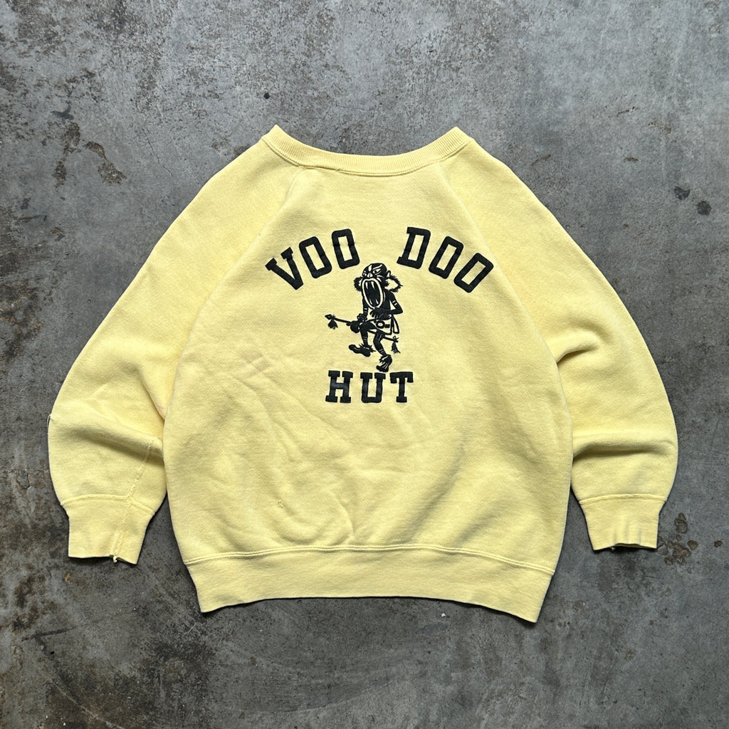 1960s "Voo Doo Hut" Raglan Sleeve Crewneck (S)