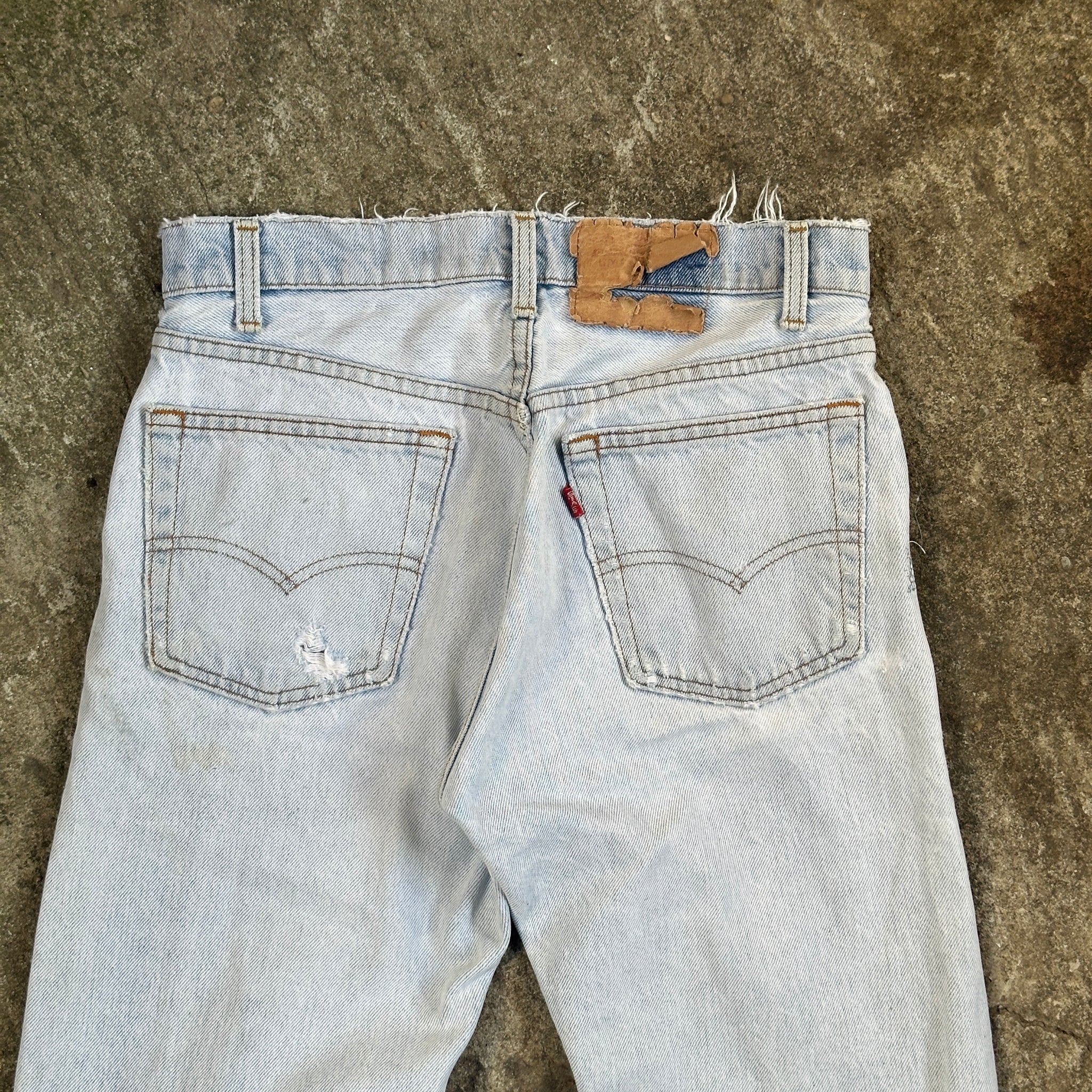 1980s Levi's Patchwork Repaired Jeans