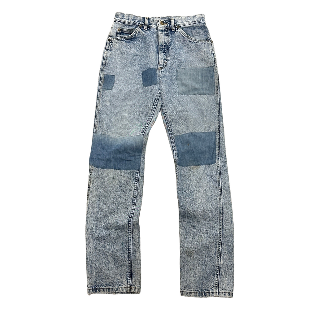 1970s Lee Faded Patchwork Jeans