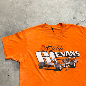 1980s Orange "Richie Evans" Distressed Single Stich Tee