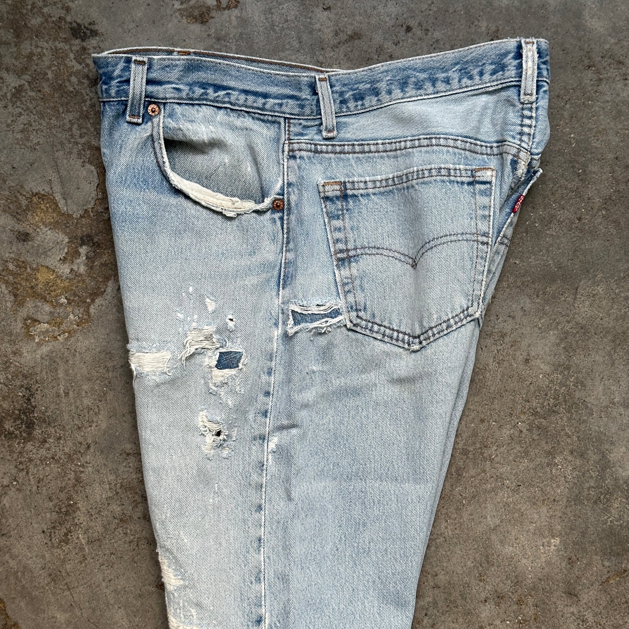 1980s Levi's 501xx Repaired Jeans (32"/34")