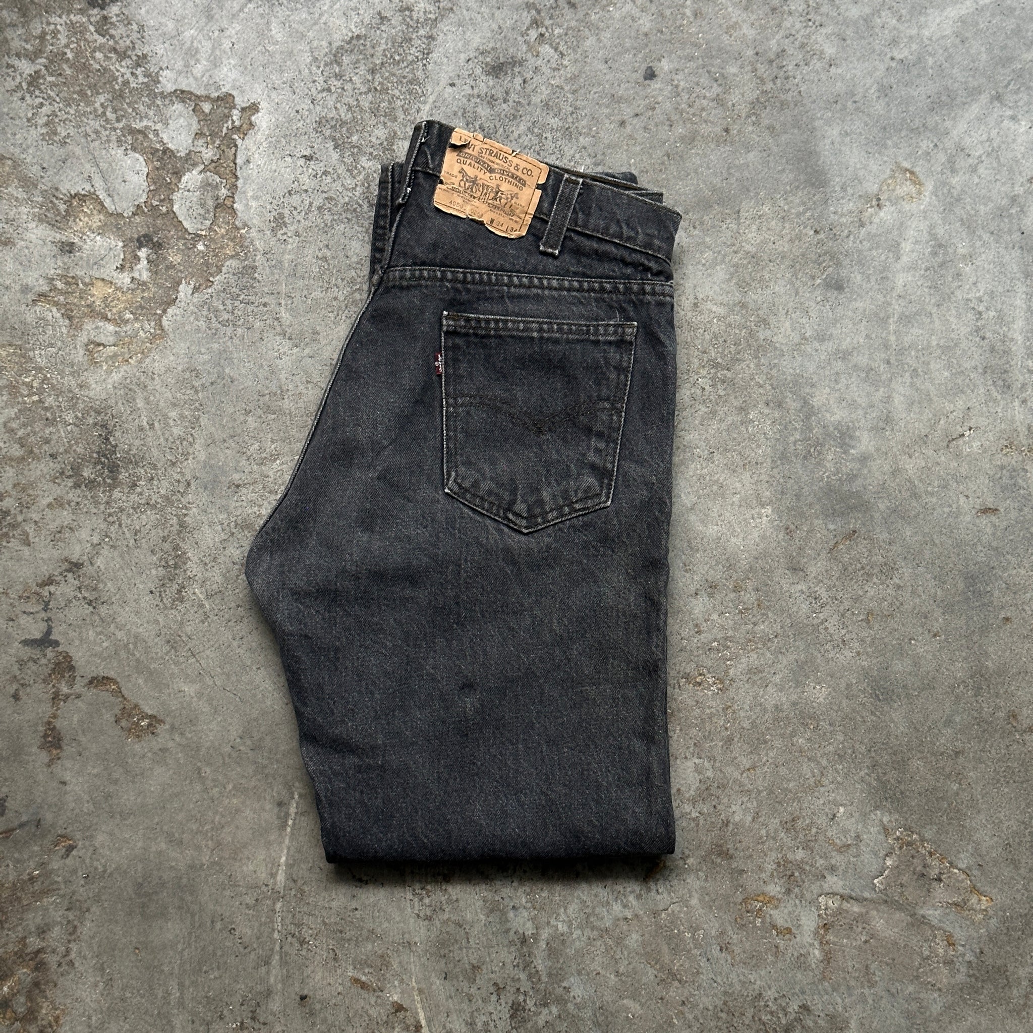 1980s Levi's 4059 Faded Black Jeans (34"/30")