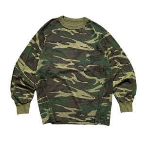 1990s Army Camo L/S Pocket Tee (L)