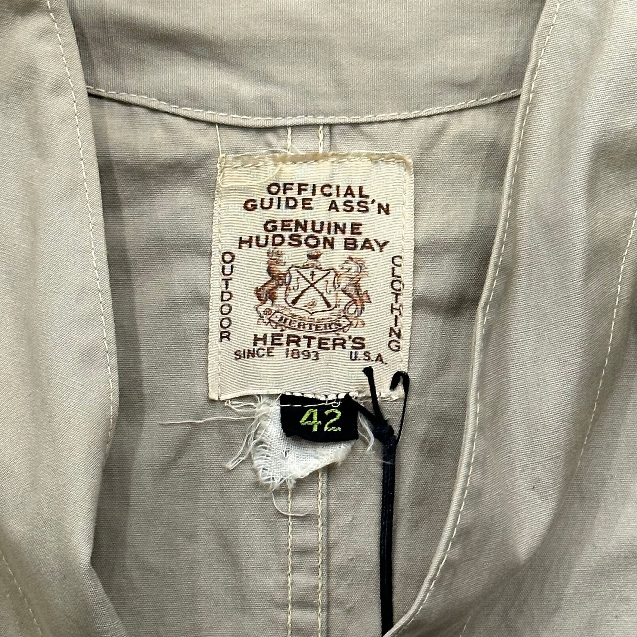 1950s Hudson Bay Light Canvas Hunting Jacket