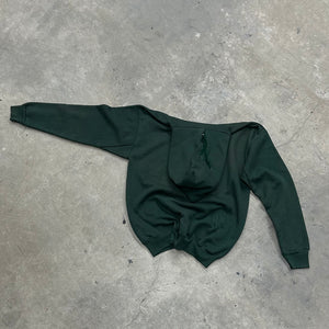 1970s Forest Green Sun Faded Blank Hoodie