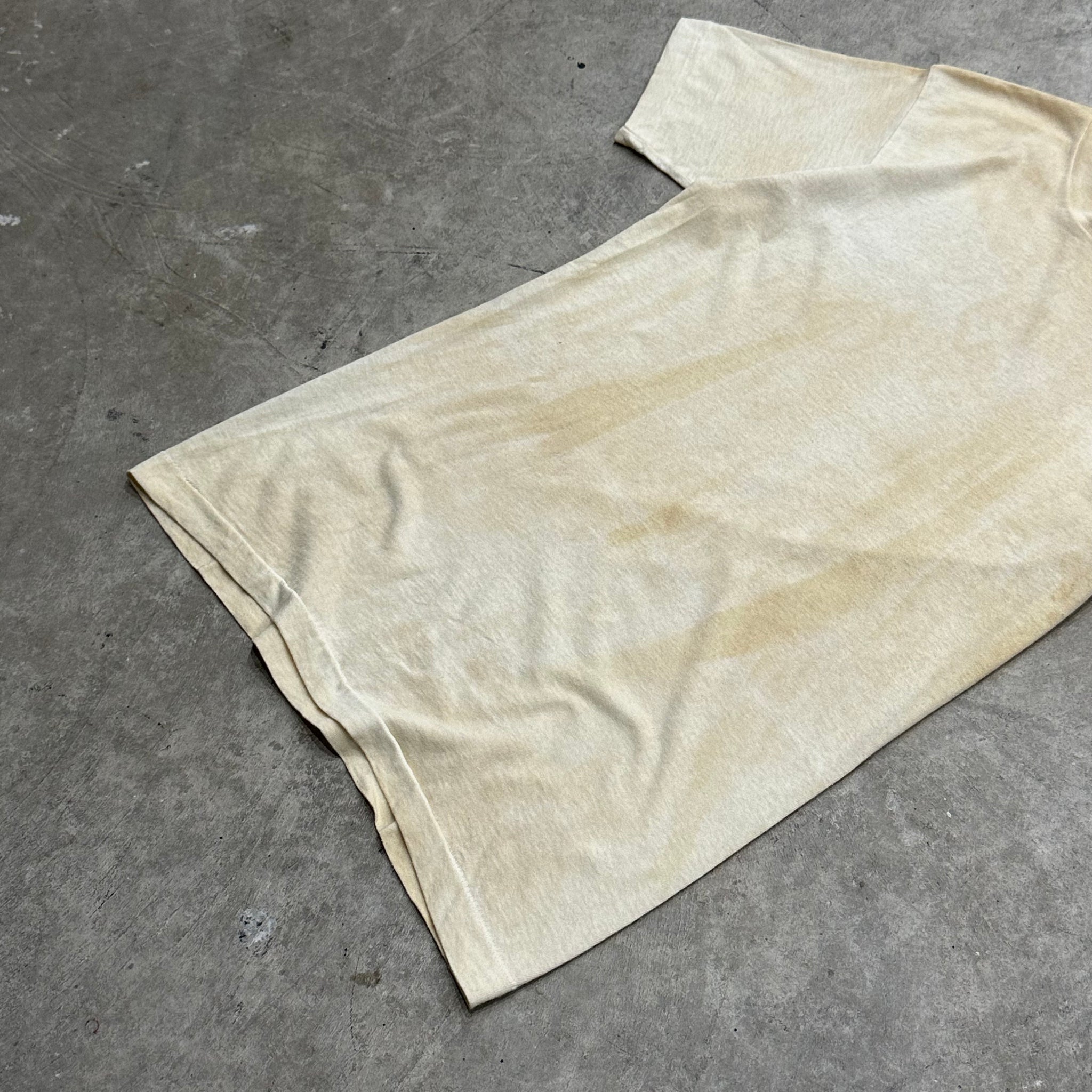 1960s Dirty Cream Blank Single Stitch Tee