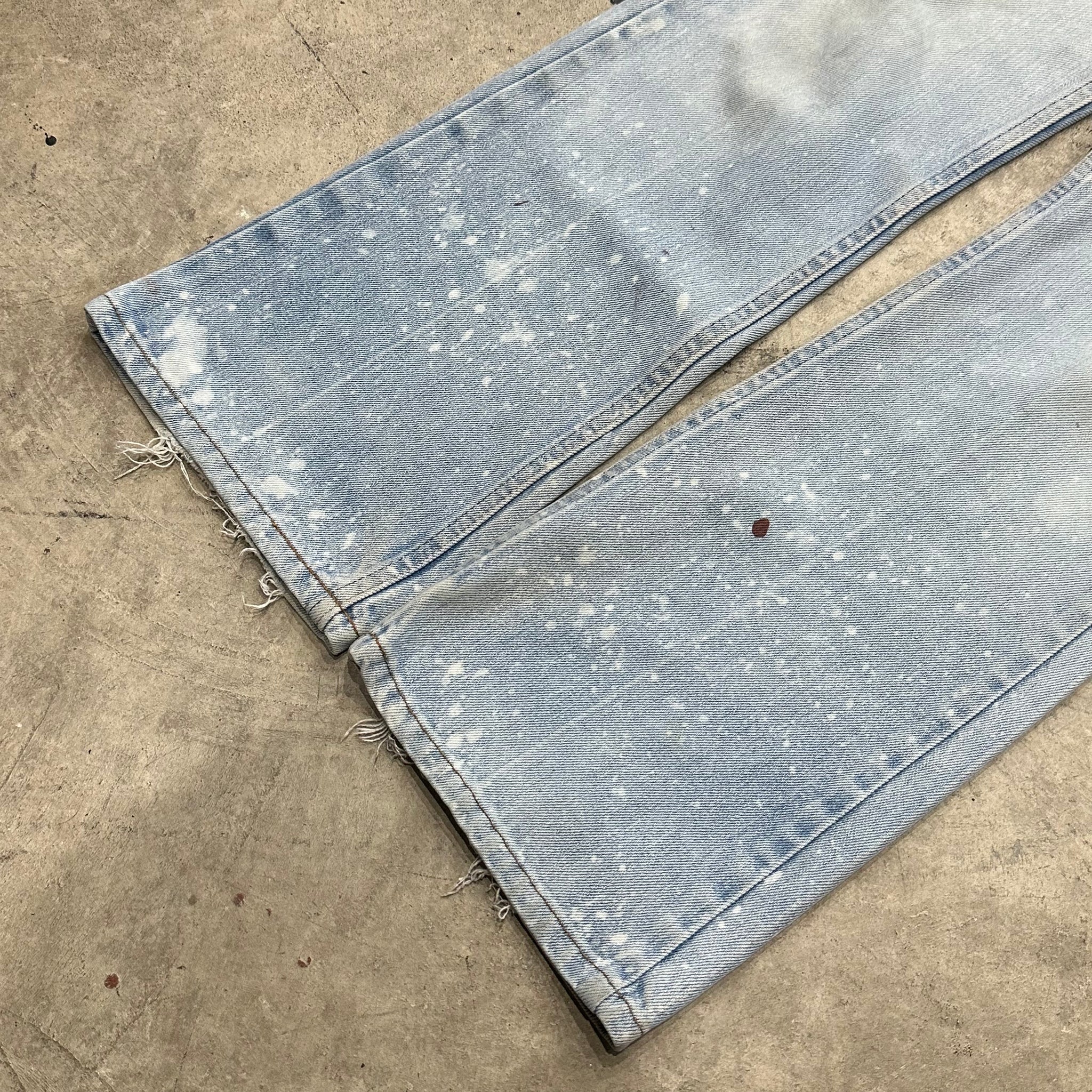 1970s Levi's 646 Faded & Painted Flared Jeans