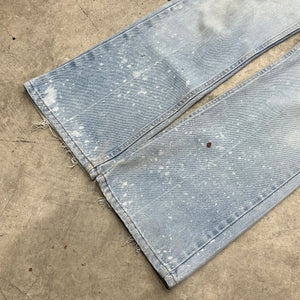 1970s Levi's 646 Faded & Painted Flared Jeans