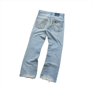 1970s Levi's 646 Faded & Painted Flared Jeans