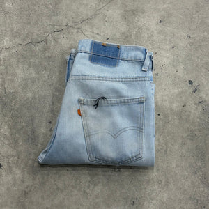 1970s Levi's 646 Faded & Painted Flared Jeans