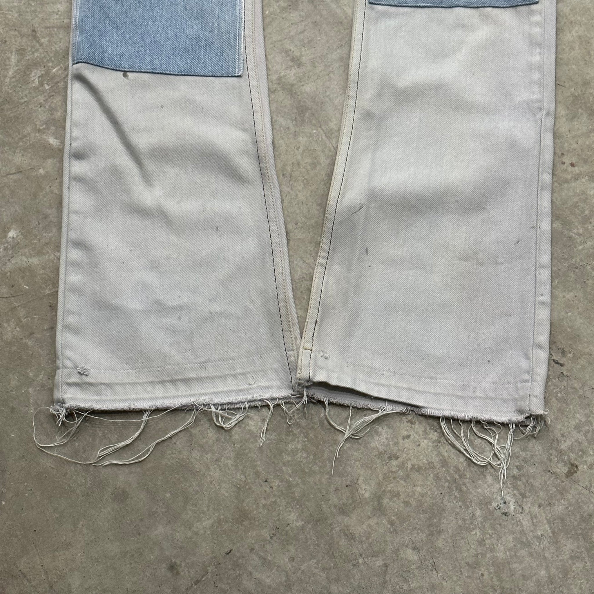 1980s Levi's 517 Reworked & Repaired Flared Jeans