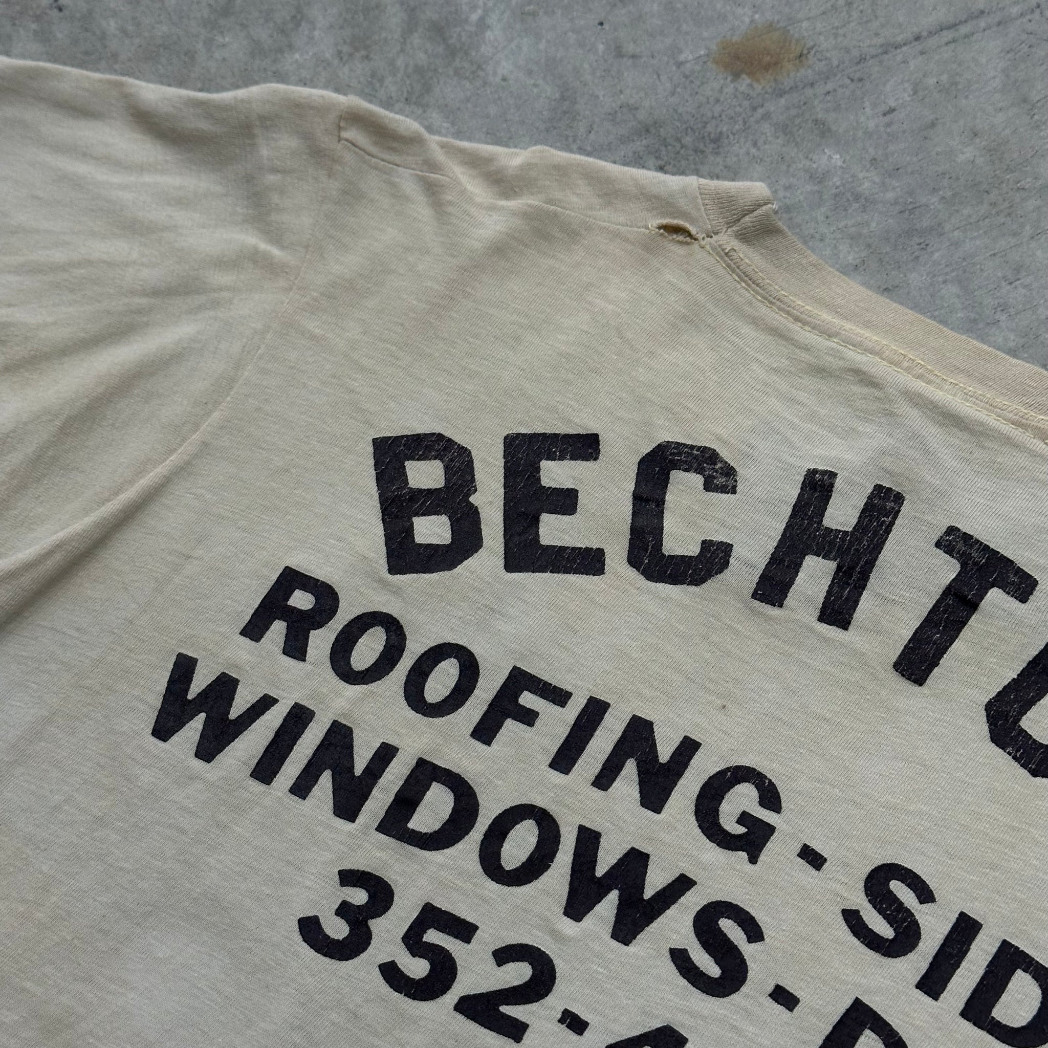 1960s "Bechtold" Chainstitched Single Stitch Tee